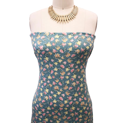 P-2723-668-ANGEL-BLUE-PEACH - PRINTED DTY 92% POLY 8% SPANDEX DTY DOUBLE SIDED BRUSH