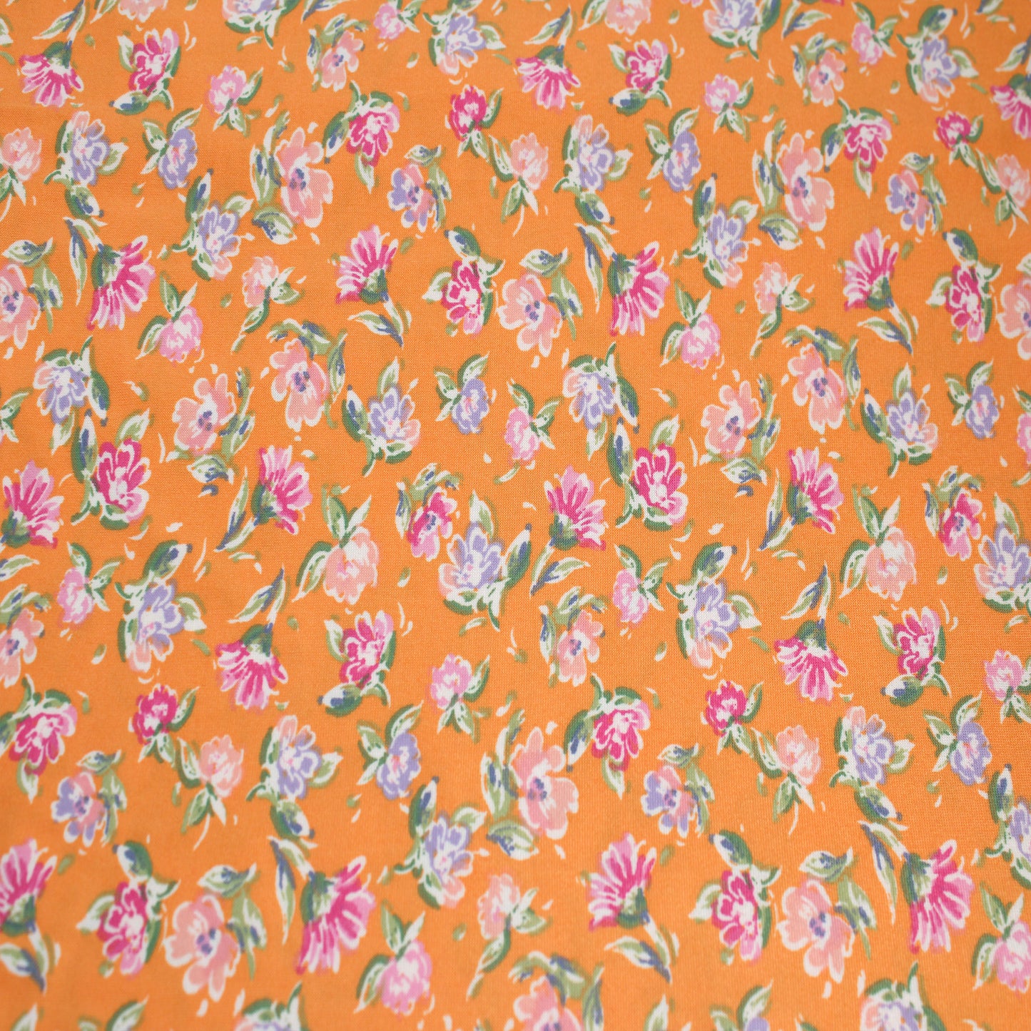 P-2723-668-CANTALOUPE-LILAC - PRINTED DTY 92% POLY 8% SPANDEX DTY DOUBLE SIDED BRUSH