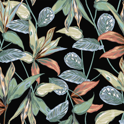 P-2728-453-BLACK-GREEN - PRINTED POLY POWER MESH 92%POLY 8%SPANDEX