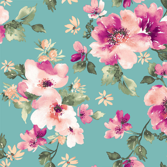 P-2770-450-AQUA-FUCHSIA - PRINTED ITY 96% POLY 4% SPANDEX