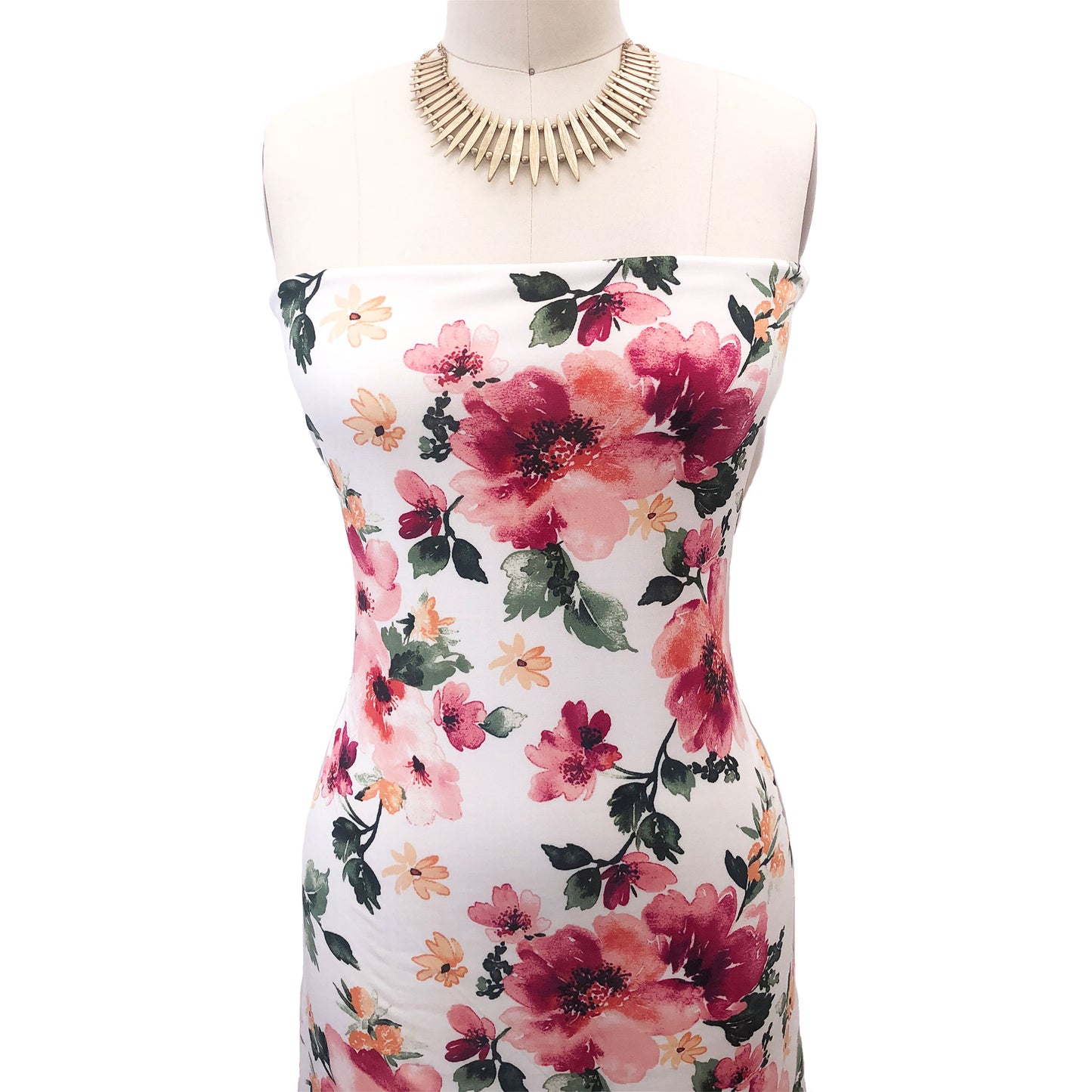 P-2770-450-OFF-WHITE-FUCHSIA - PRINTED ITY 96% POLY 4% SPANDEX