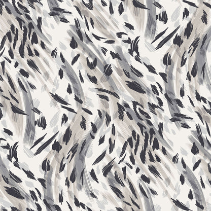 P-2773-754-COCONUT-MILK-CHARCOAL - PRINTED POLY MOROCCAN 100% POLY