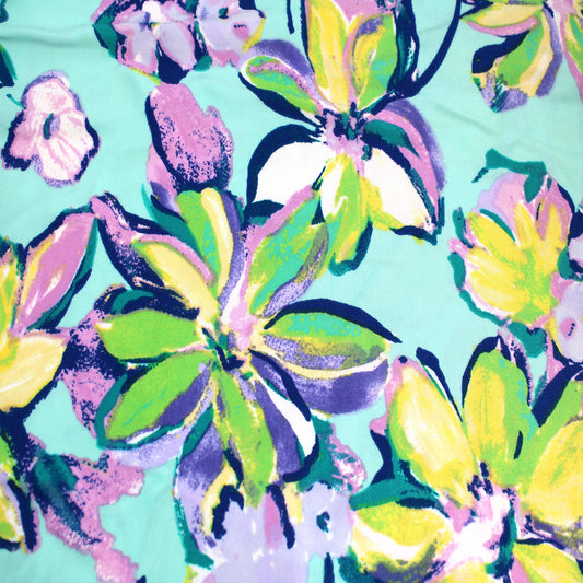 P-2774-668-MINT-LAVENDER - PRINTED DTY 92% POLY 8% SPANDEX DTY DOUBLE SIDED BRUSH
