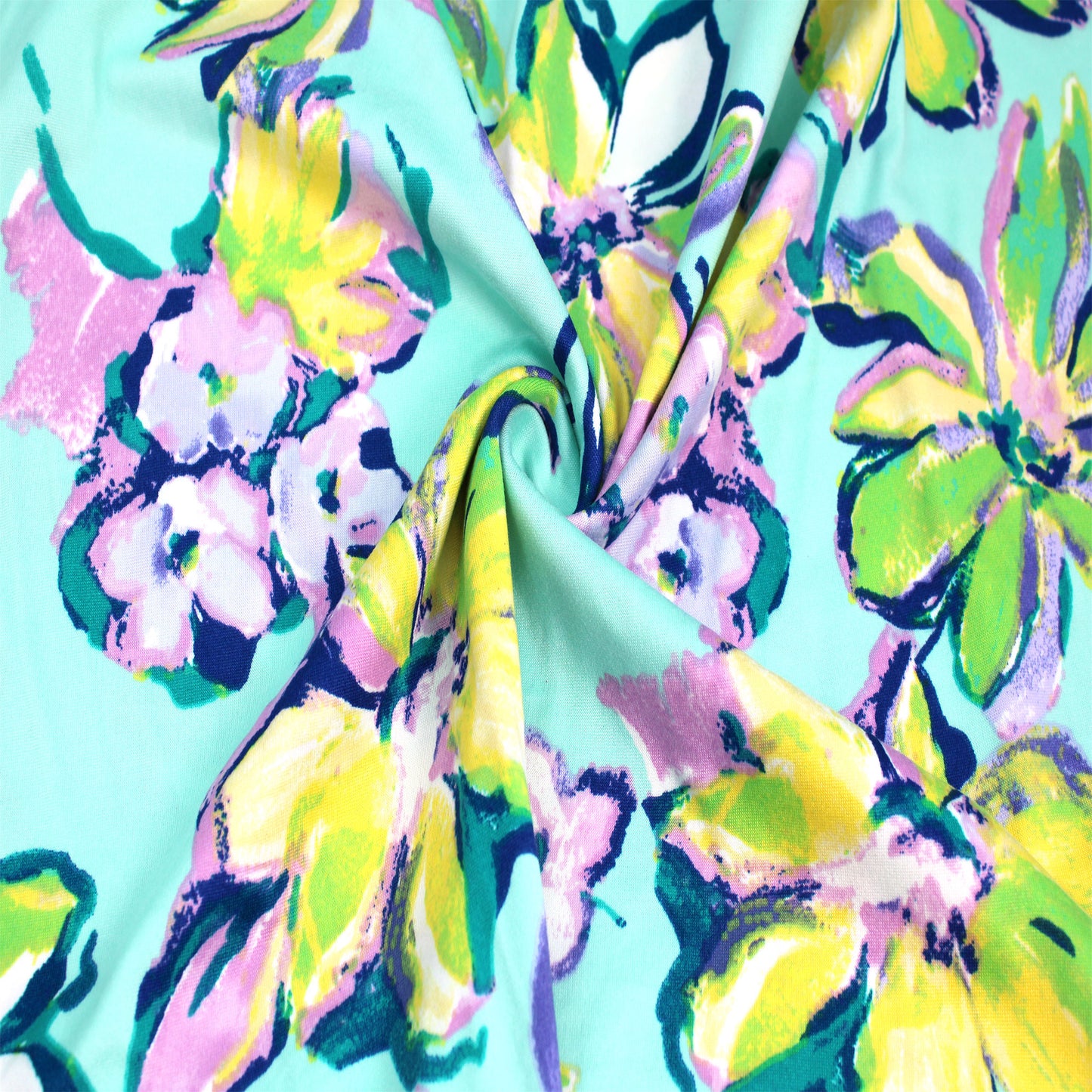 P-2774-668-MINT-LAVENDER - PRINTED DTY 92% POLY 8% SPANDEX DTY DOUBLE SIDED BRUSH