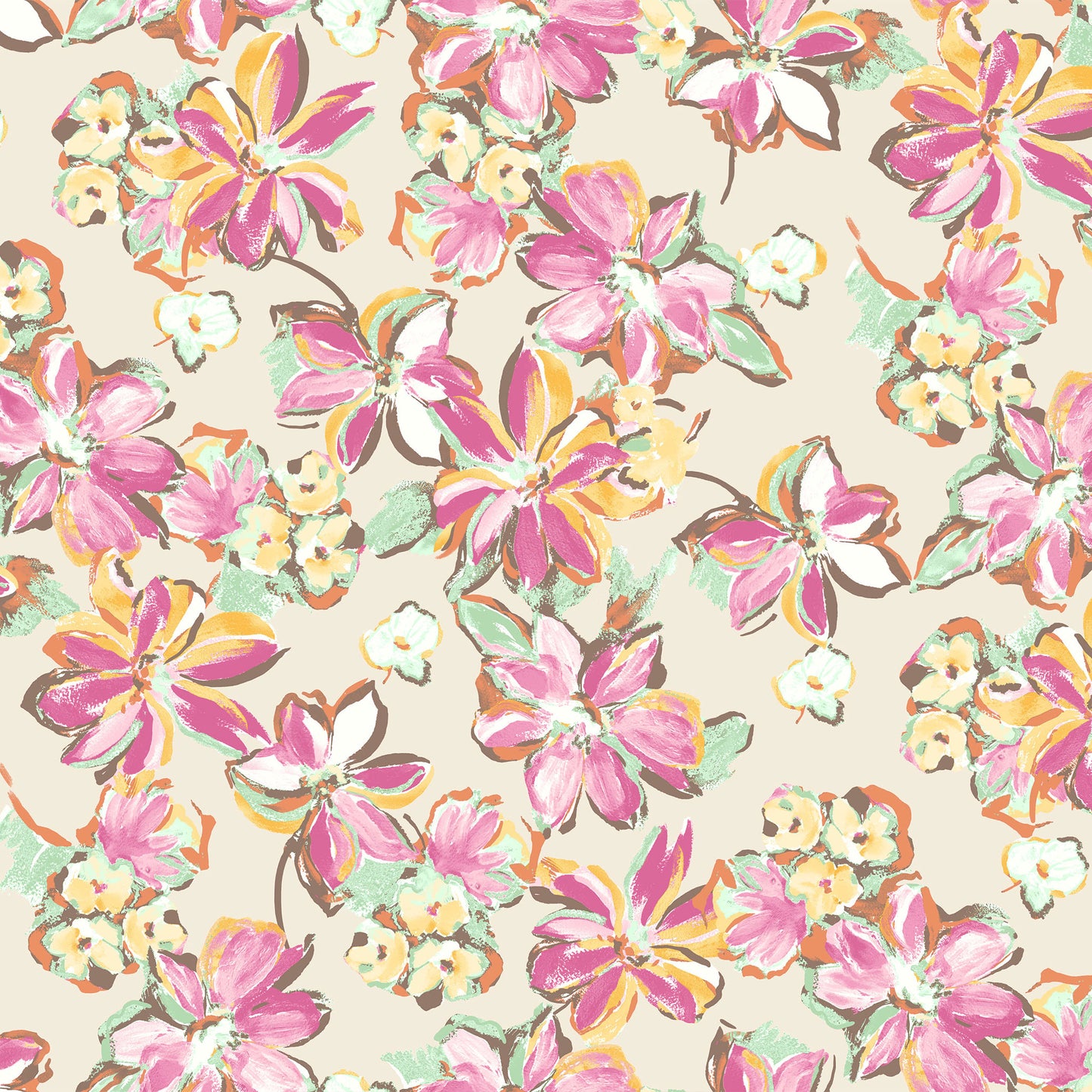 P-2774-754-PEARL-PINK - PRINTED POLY MOROCCAN 100% POLY