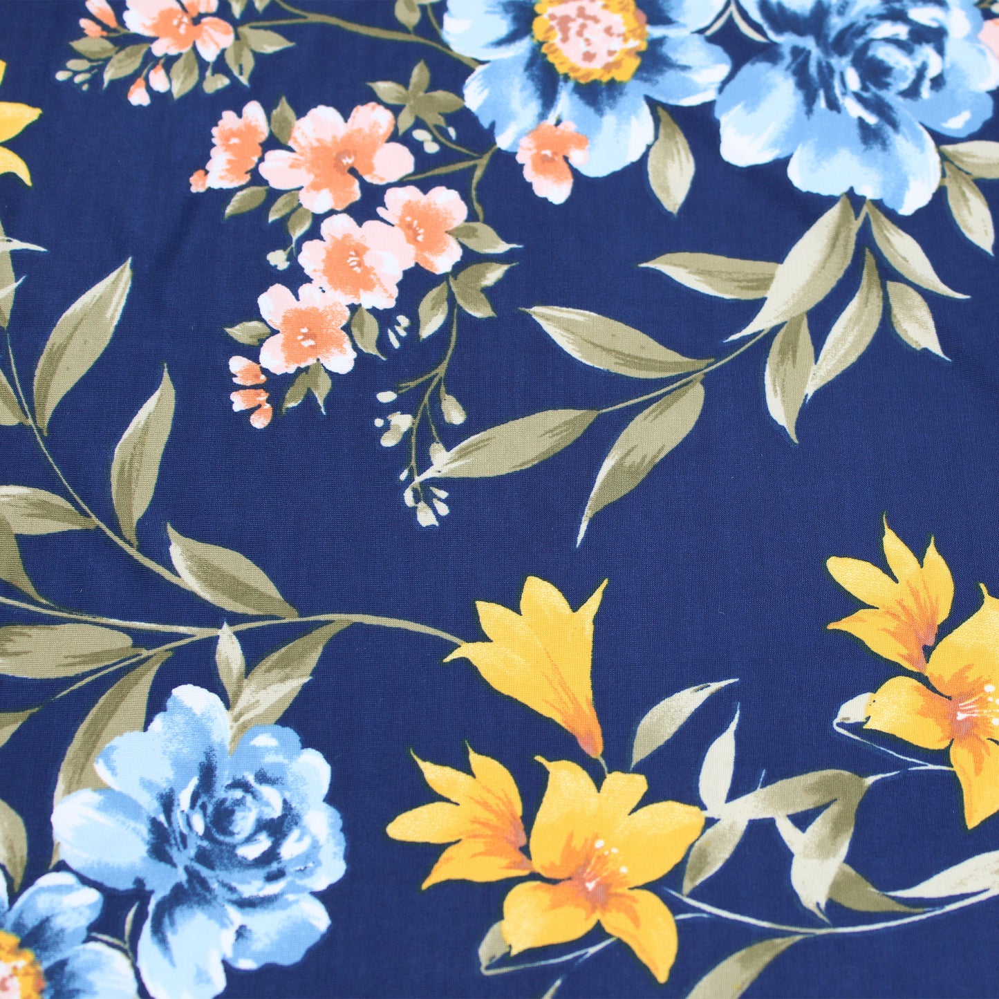 P-2776-800-NAVY-BLUE - PRINTED VENEZIA 92% POLY 8% SPANDEX