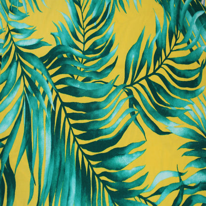 P-2779-800-SUNNY-GOLD-GREEN - PRINTED VENEZIA 92% POLY 8% SPANDEX