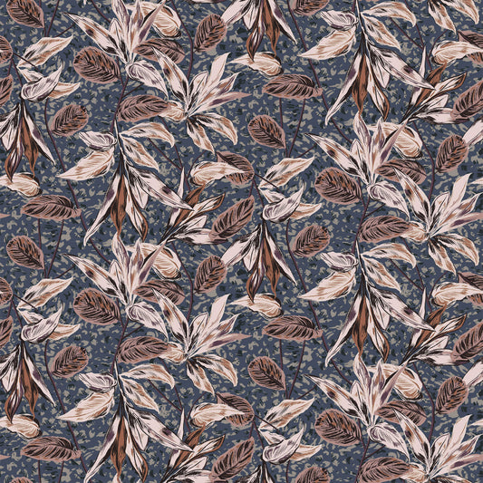 P-2788-636-BLUE-ORCHID PRINTED CREPON 100% RAYON CREPON