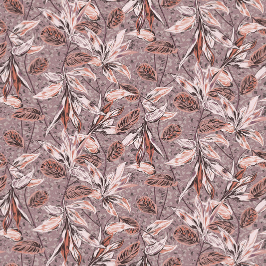 P-2788-636-TAUPE-MAUVE PRINTED CREPON 100% RAYON CREPON