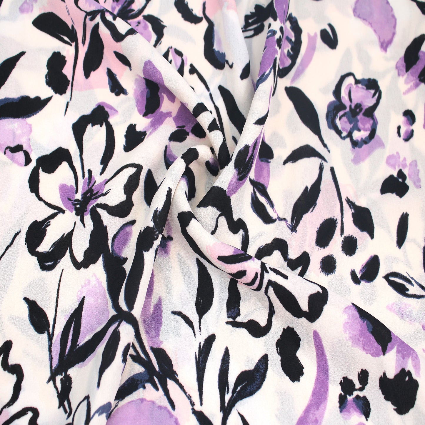 P-2794-504-PEARL-DUSTY-LILAC - PRINTED WOOL DOBBY 100% POLYESTER