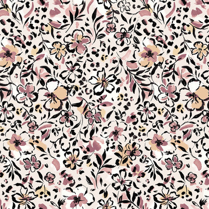 P-2794-504-PEARL-SLATE-ROSE - PRINTED WOOL DOBBY 100% POLYESTER