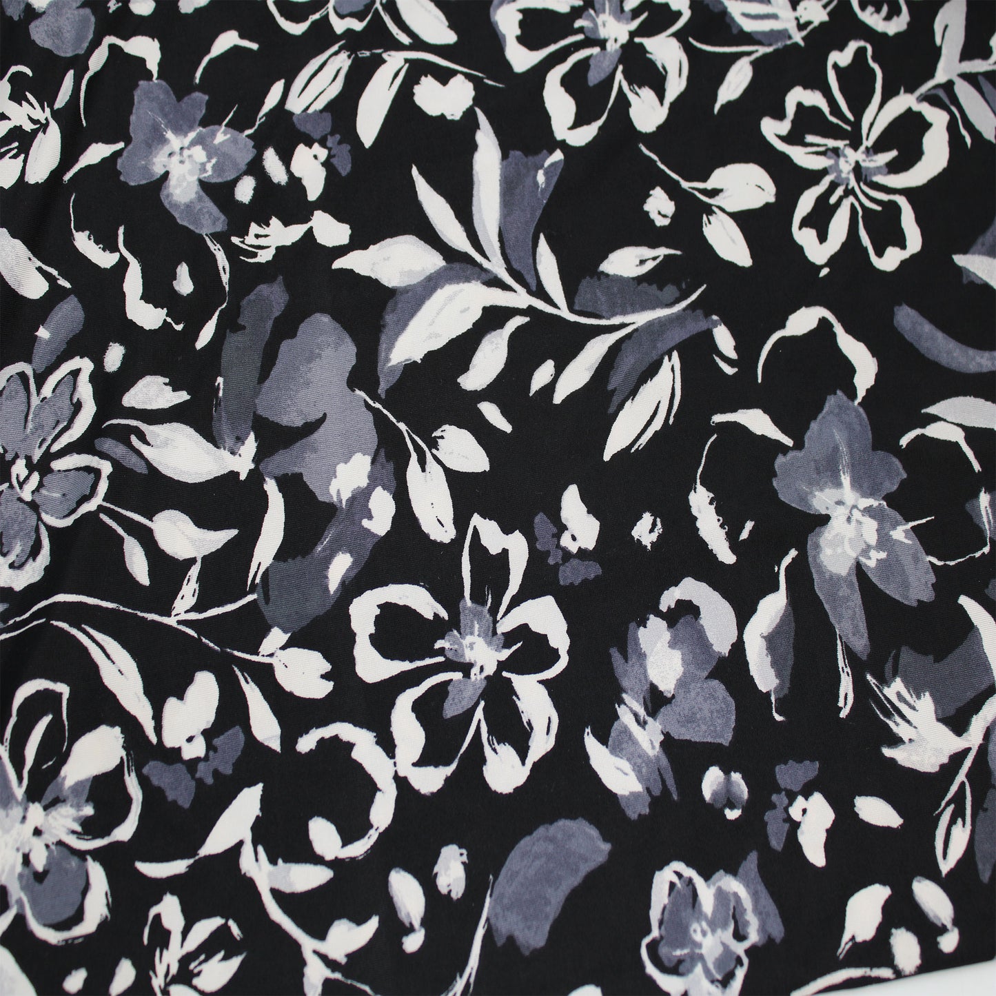 P-2795-800-BLACK-OFFWHITE-GREY - PRINTED VENEZIA 92% POLY 8% SPANDEX