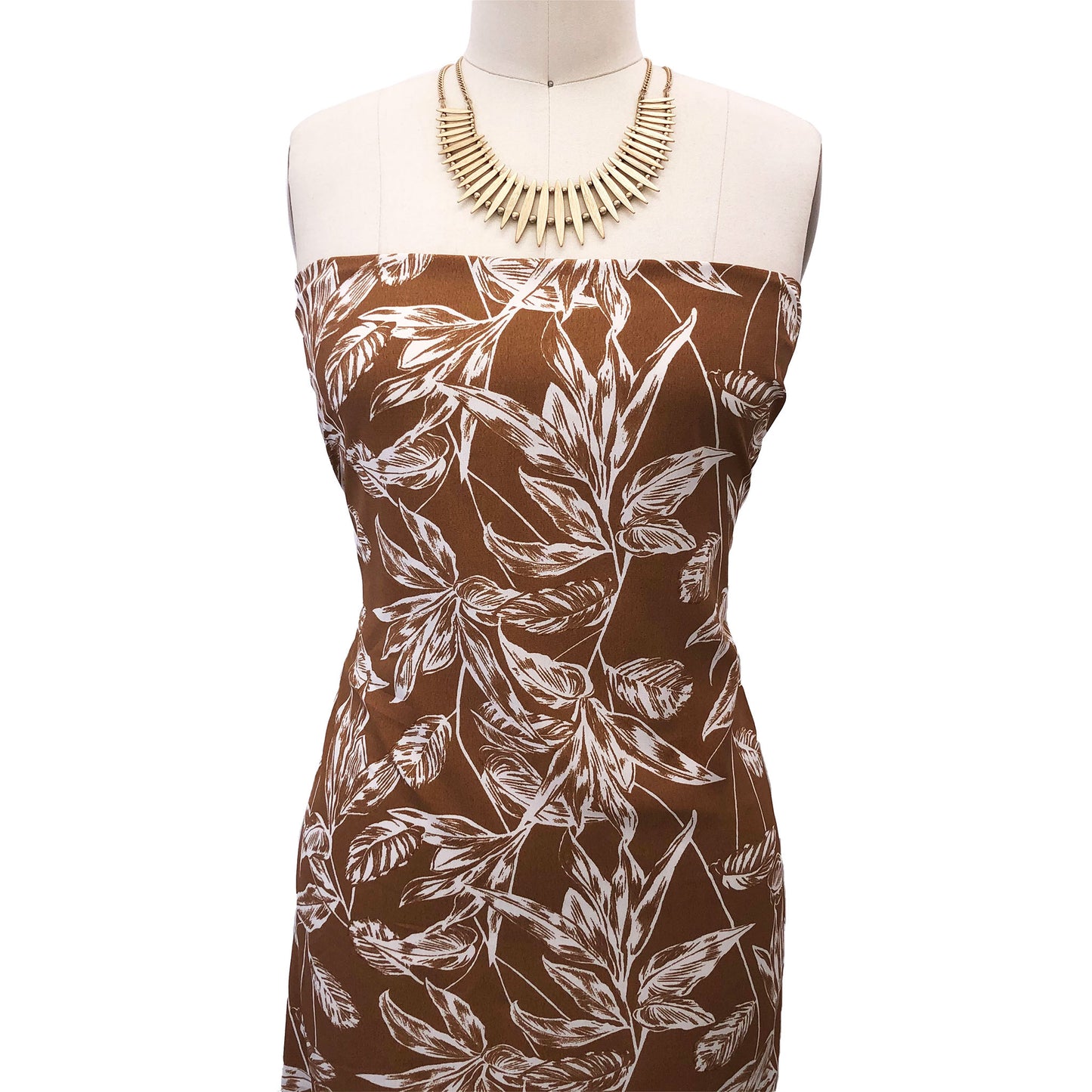 P-2796-754-CARAMEL-CREAM - PRINTED POLY MOROCCAN 100% POLY