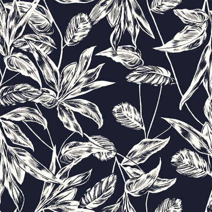 P-2796-754-DENIM-CREAM - PRINTED POLY MOROCCAN 100% POLY