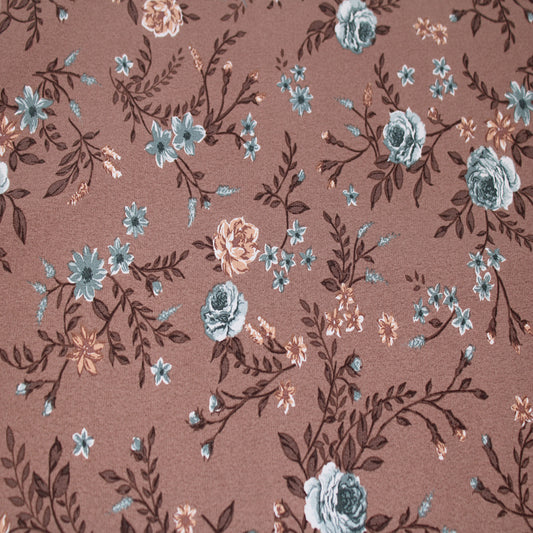 P-2799-754-MOCHA-SAGE - PRINTED POLY MOROCCAN 100% POLY