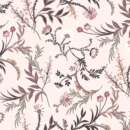 P-2806-754-CREAM-MOCHA - PRINTED POLY MOROCCAN 100% POLY