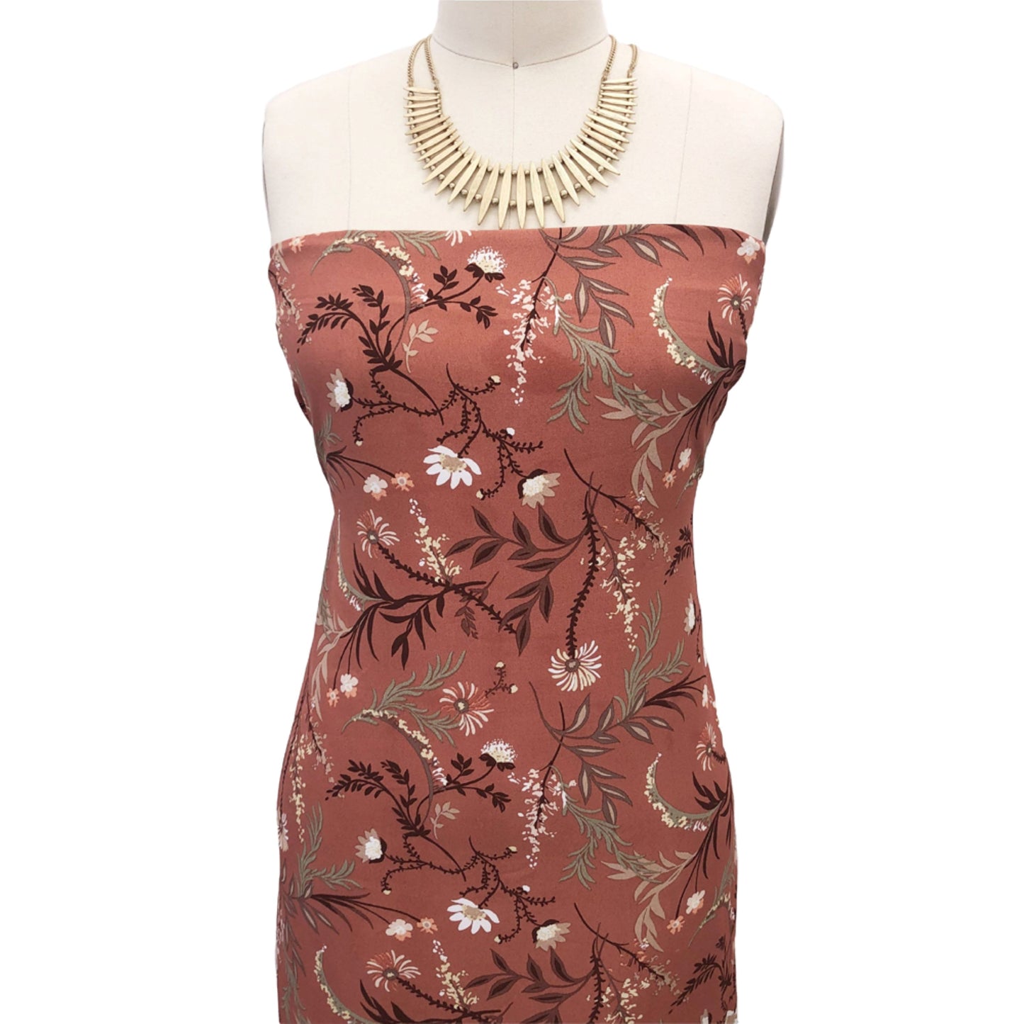 P-2806-754-GINGER-BROWN - PRINTED POLY MOROCCAN 100% POLY