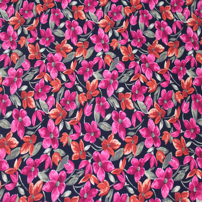 P-2817-754-BLACK-BERRY - PRINTED POLY MOROCCAN 100% POLY