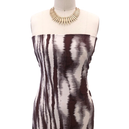 P-2833-754-CEMENT-SEPIA - PRINTED POLY MOROCCAN 100% POLY