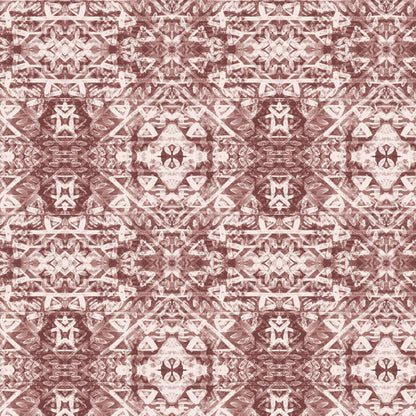 P-2837-636-CINNAMON-IVORY PRINTED CREPON 100% RAYON CREPON