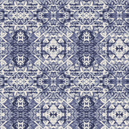 P-2837-636-DENIM-IVORY - PRINTED CREPON 100% RAYON CREPON