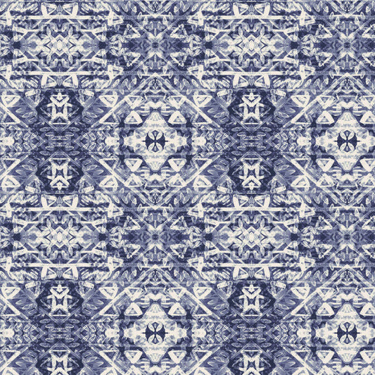 P-2837-636-DENIM-IVORY - PRINTED CREPON 100% RAYON CREPON