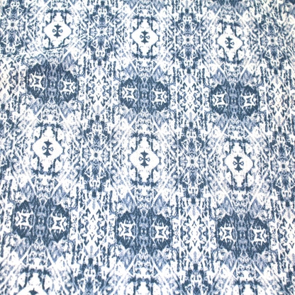 P-2837-754-DENIM-IVORY - PRINTED POLY MOROCCAN 100% POLY