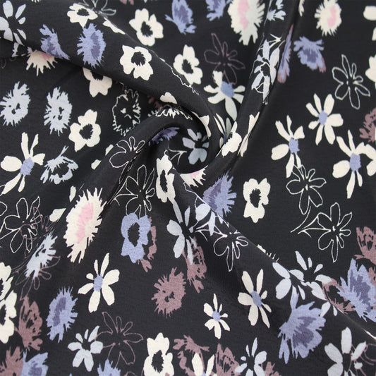P-2840-754-BLUE-ZEN-BLUE - PRINTED POLY MOROCCAN 100% POLY