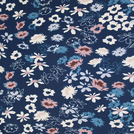 P-2840-754-INK-TURQUOISE - PRINTED POLY MOROCCAN 100% POLY