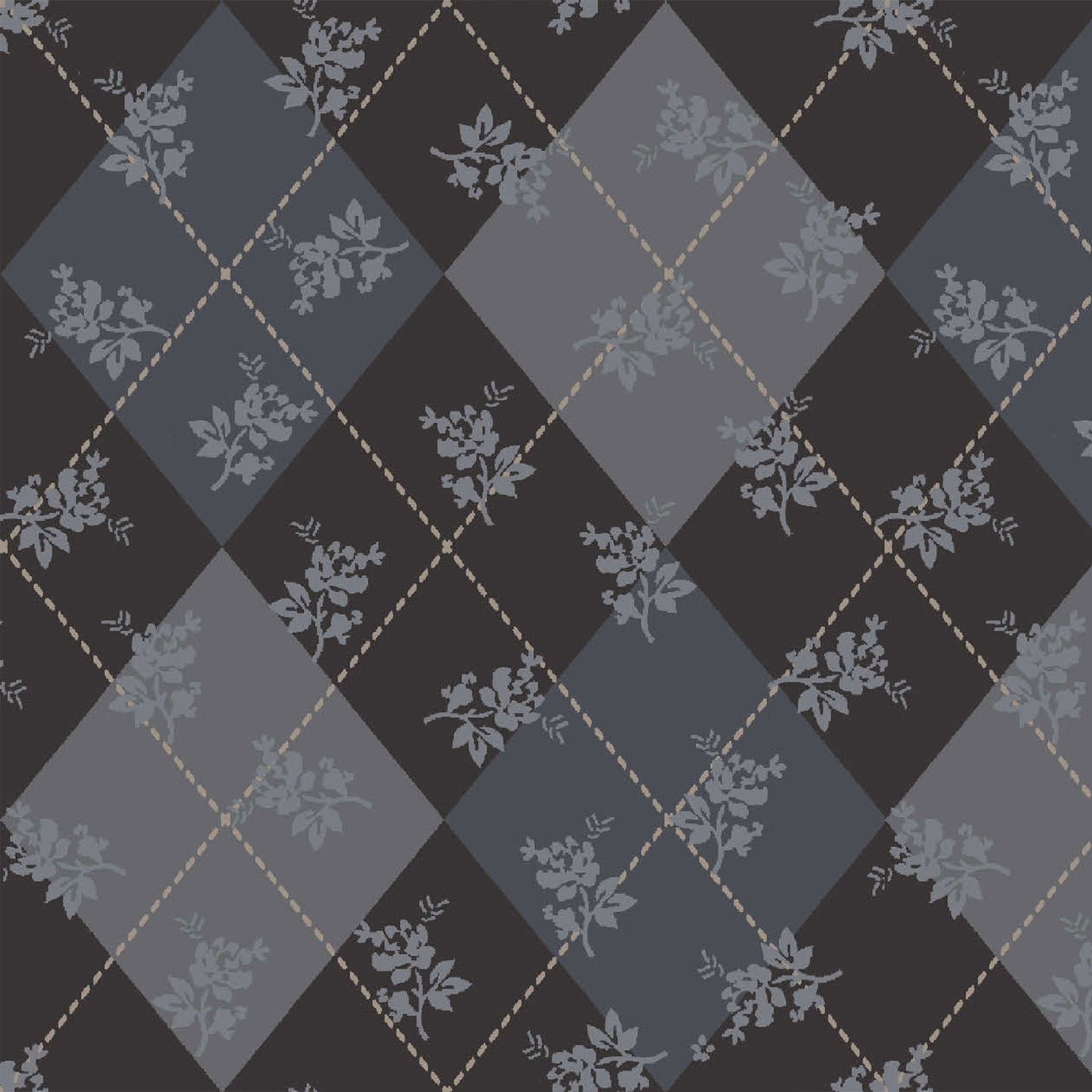 P-2847-798-HC-CHARCOAL-DENIM - PRINTED PRS HACCI BRSHED 68% POLY 28% RAYON 4% SPAN