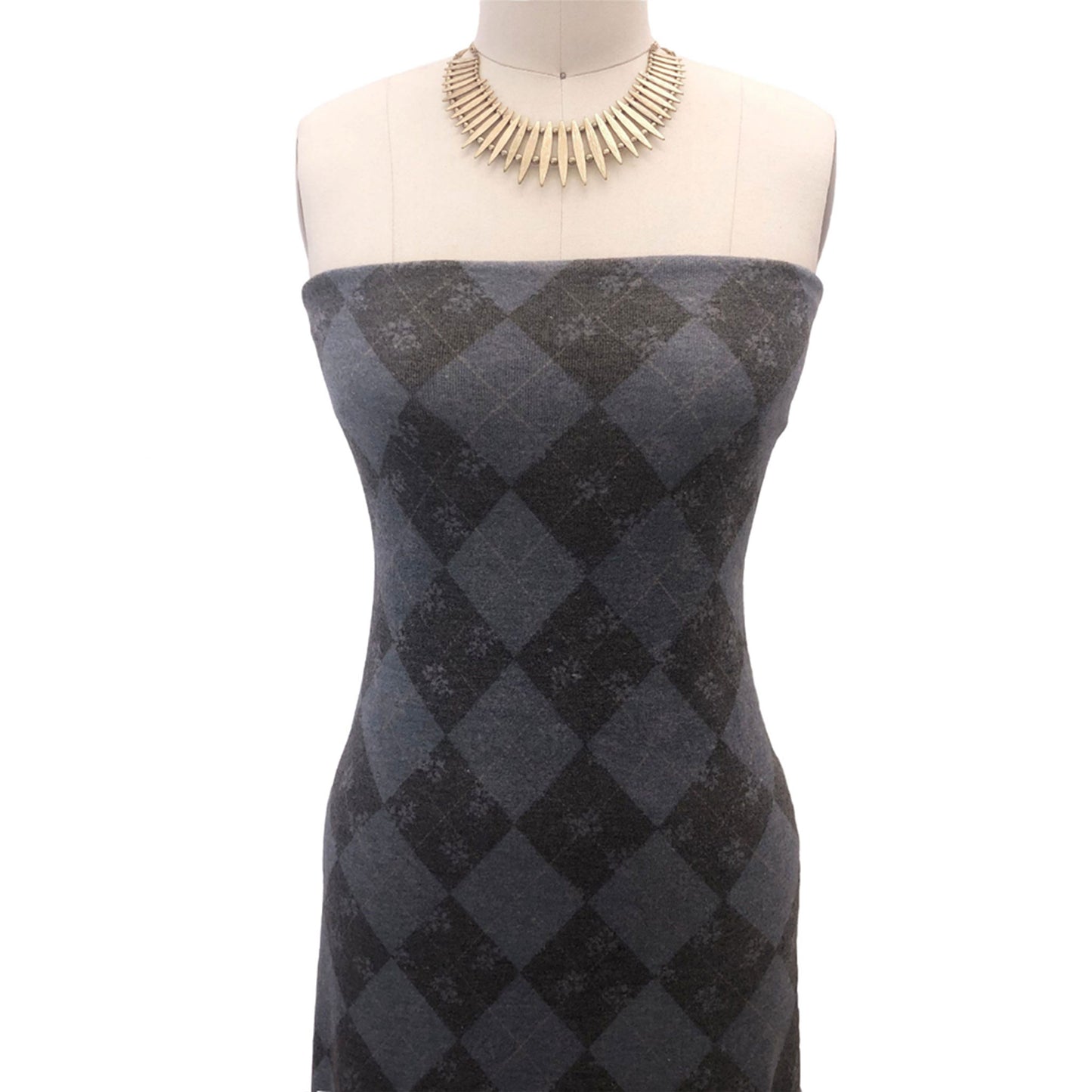 P-2847-798-HC-CHARCOAL-DENIM - PRINTED PRS HACCI BRSHED 68% POLY 28% RAYON 4% SPAN