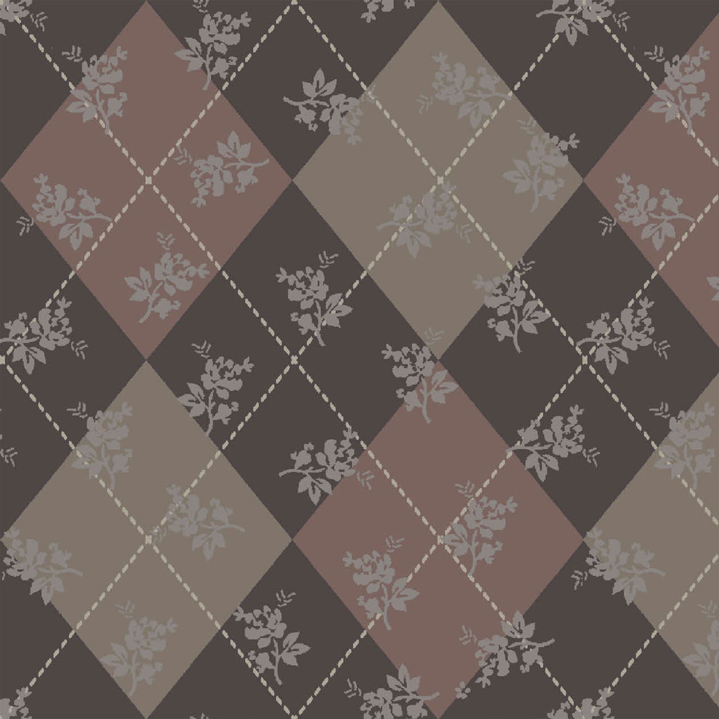 P-2847-798-HC-CHESTNUT-MAUVE - PRINTED PRS HACCI BRSHED 68% POLY 28% RAYON 4% SPAN