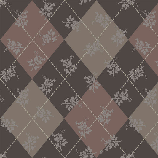 P-2847-798-HC-CHESTNUT-MAUVE - PRINTED PRS HACCI BRSHED 68% POLY 28% RAYON 4% SPAN