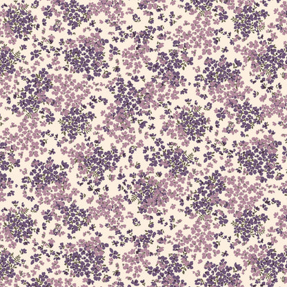 P-2866-636-ECRU-DUSTY-LILAC - PRINTED CREPON 100% RAYON CREPON