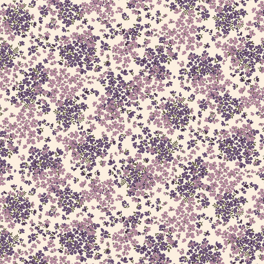 P-2866-636-ECRU-DUSTY-LILAC - PRINTED CREPON 100% RAYON CREPON