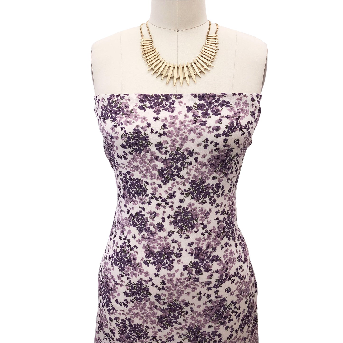 P-2866-636-ECRU-DUSTY-LILAC - PRINTED CREPON 100% RAYON CREPON