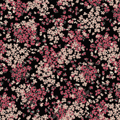P-2866-754-BLACK-CORAL - PRINTED POLY MOROCCAN 100% POLY