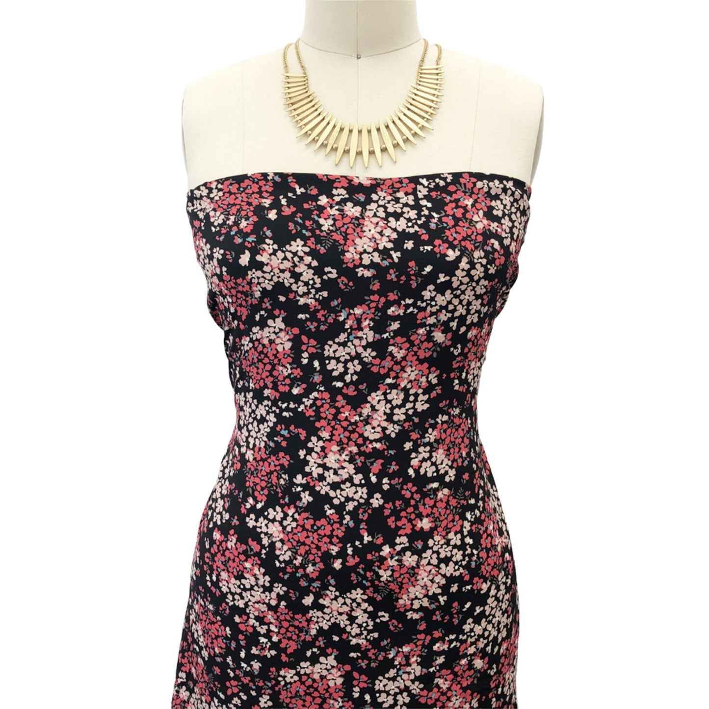 P-2866-754-BLACK-CORAL - PRINTED POLY MOROCCAN 100% POLY