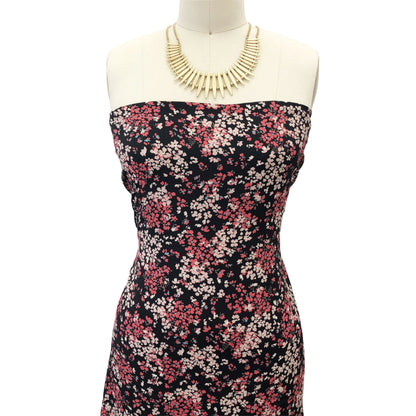 P-2866-754-BLACK-CORAL - PRINTED POLY MOROCCAN 100% POLY