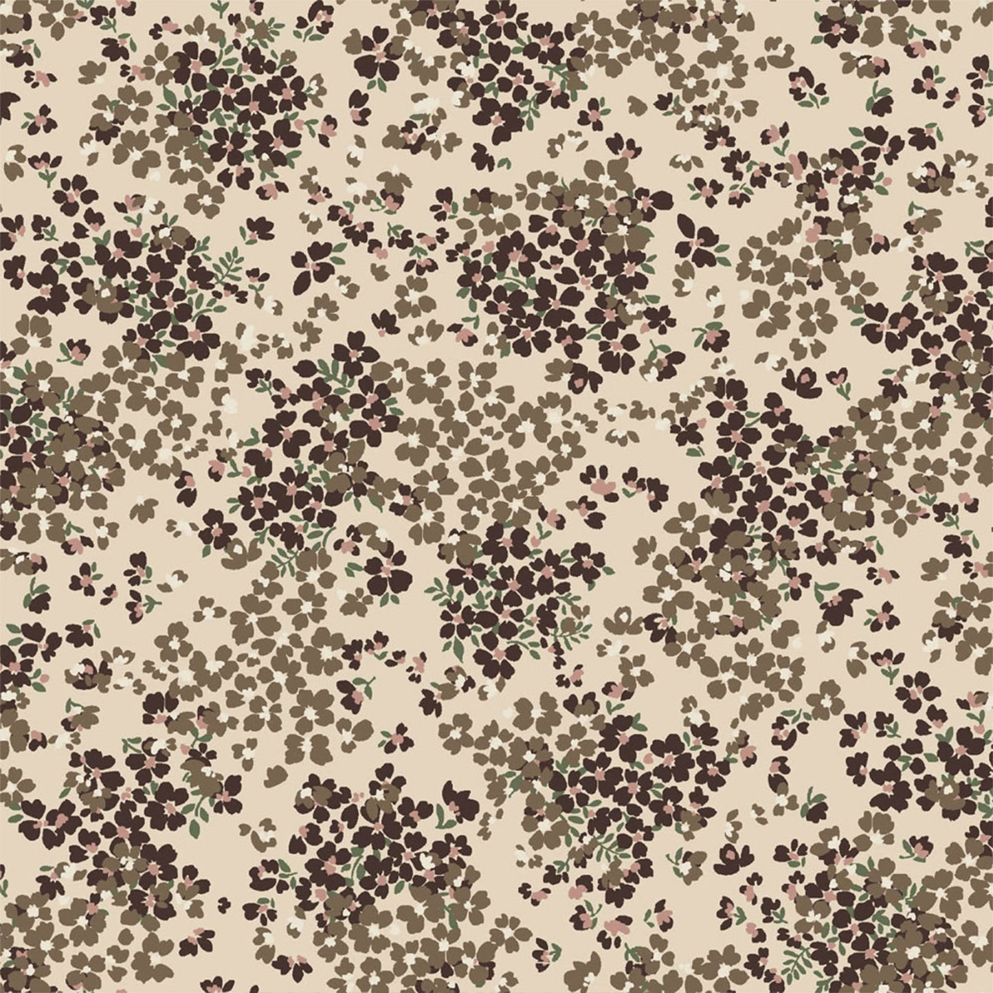 P-2866-754-CREAM-TOFFEE - PRINTED POLY MOROCCAN 100% POLY