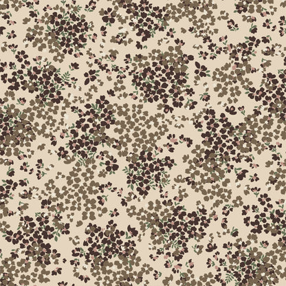 P-2866-754-CREAM-TOFFEE - PRINTED POLY MOROCCAN 100% POLY