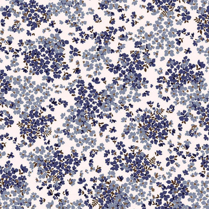 P-2866-754-ECRU-BLUE - PRINTED POLY MOROCCAN 100% POLY