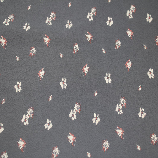 P-2874-754-GREY-ECRU - PRINTED POLY MOROCCAN 100% POLY