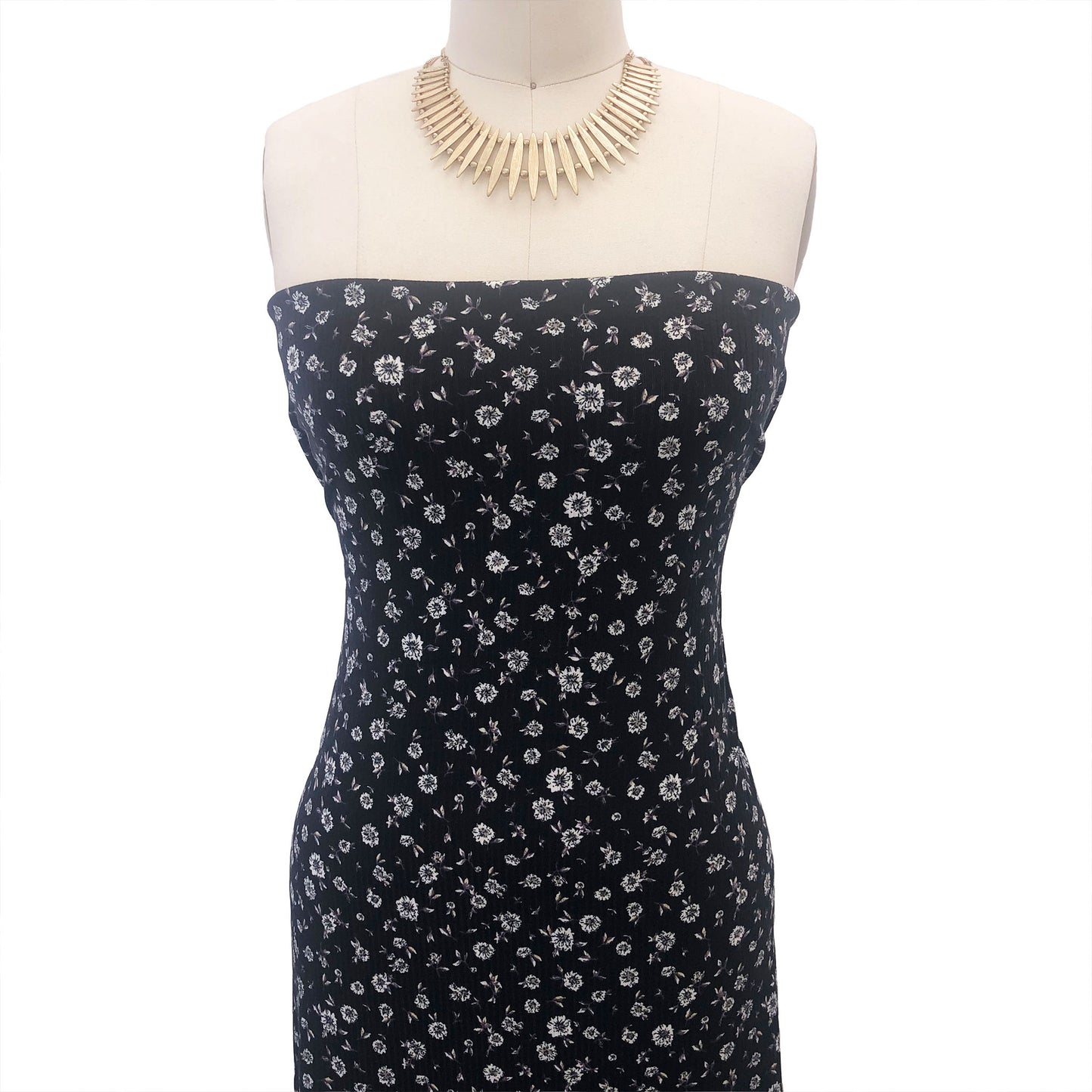 P-2876-761-BLACK-GREY - PRINTED 4X2 RIB 96% POLY 4% SPANDEX