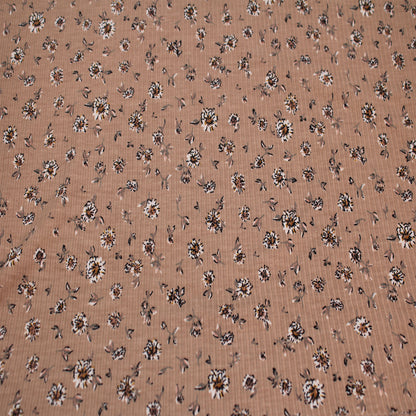 P-2876-761-TAUPE-MOCHA - PRINTED 4X2 RIB 96% POLY 4% SPANDEX