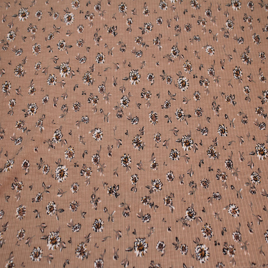 P-2876-761-TAUPE-MOCHA - PRINTED 4X2 RIB 96% POLY 4% SPANDEX