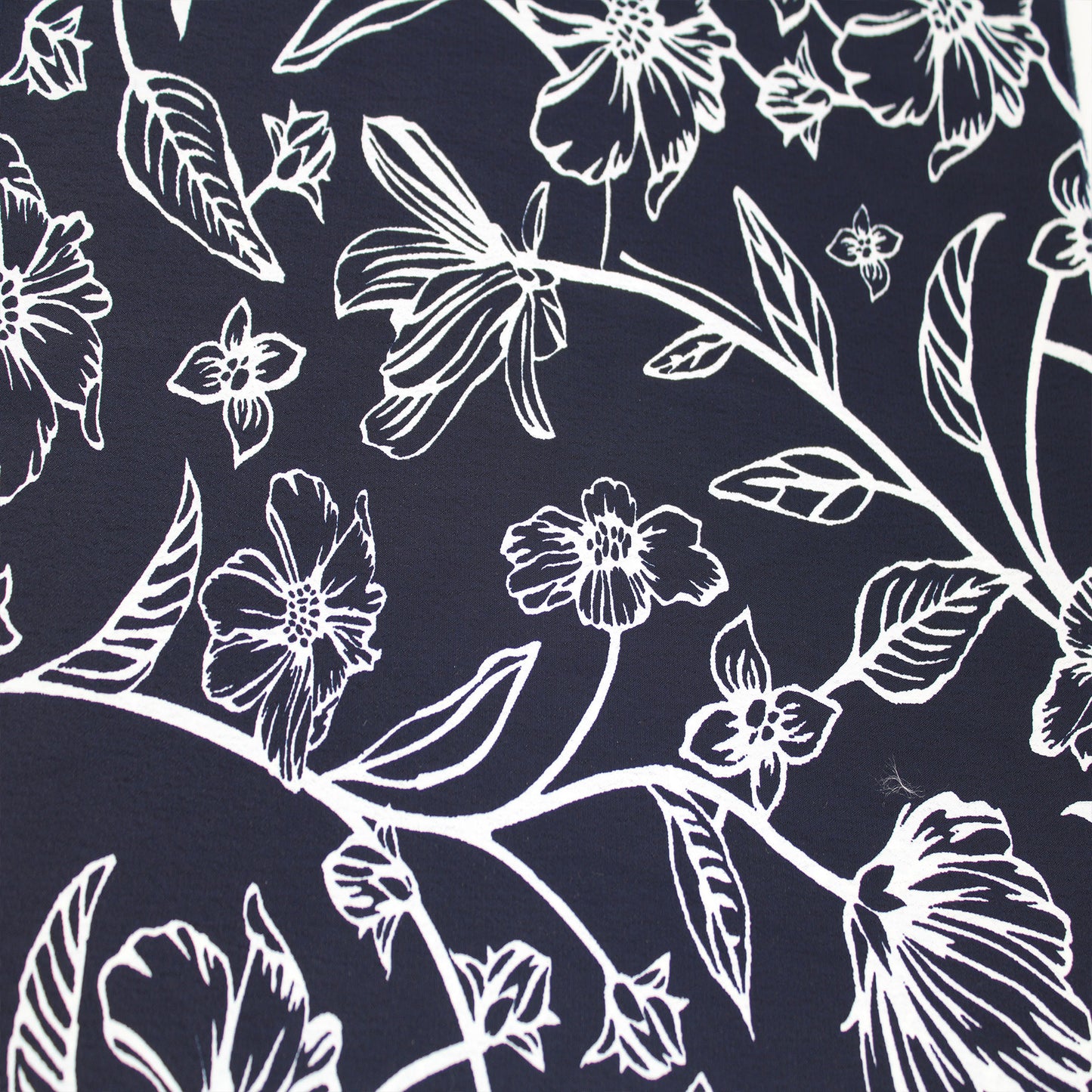 P-2888-754-NAVY-OFF-WHITE - PRINTED POLY MOROCCAN 100% POLY