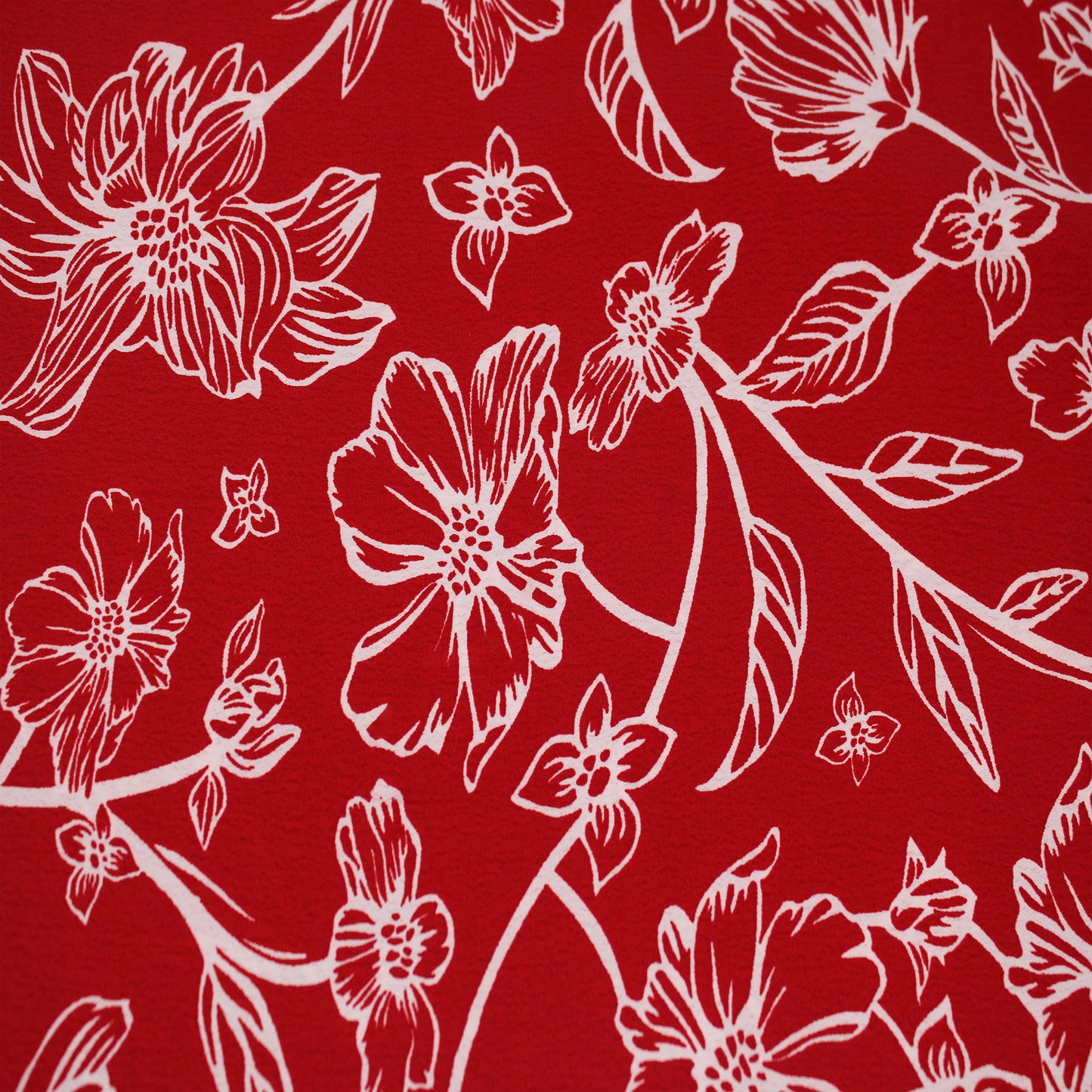P-2888-754-RED-OFF-WHITE - PRINTED POLY MOROCCAN 100% POLY