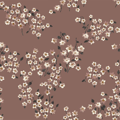 P-2889-501-COCOA-ROSE - PRINTED 100% POLYESTER HI MULTI CHIFFON WASH