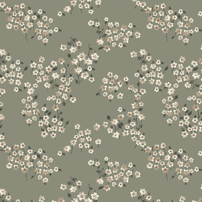 P-2889-636-SAGE-NEUTRAL PRINTED CREPON 100% RAYON CREPON
